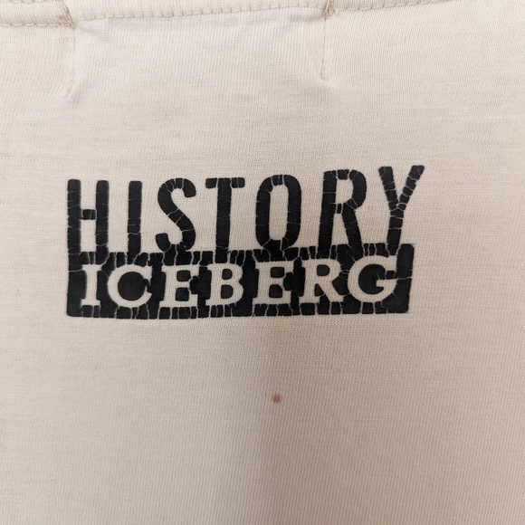 TRUE VINTAGE Iceberg History Bart Simpson Oversize Shirt - Cream - Fits Like XXL - Picture 4 of 9